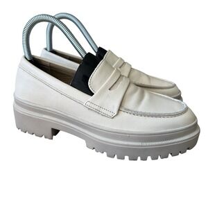 Patina Loafers Womens Size 6.5 Chunky Platform Beige Academia Preppy Y2K 90s